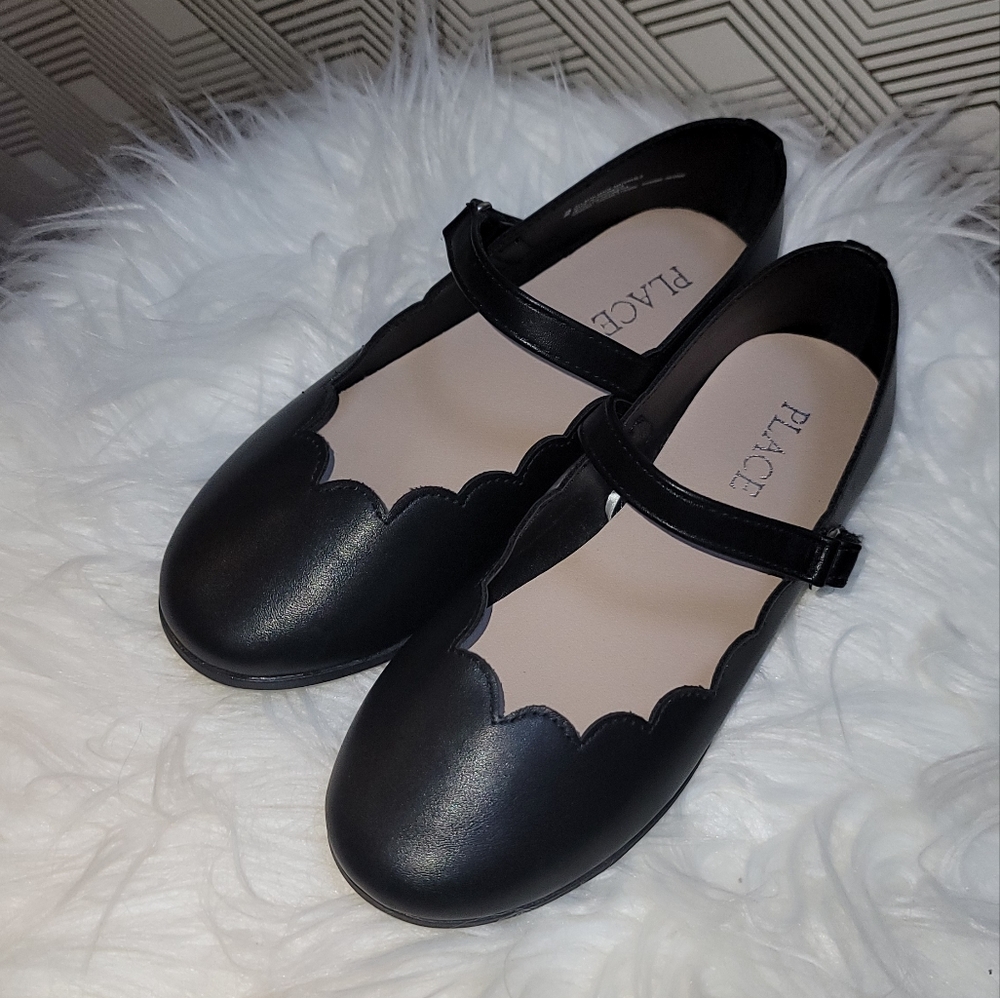 Girls Black Flats